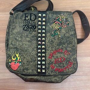 Vintage ED Hardy cross body bag